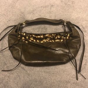 FRANCO SARTO Mini Olive Green Leather Hobo bag